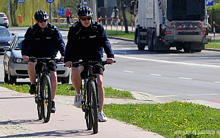 Patrole rowerowe wróciły na ulice Elbląga. Można je spotkać na Starym Mieście i w Bażantarni